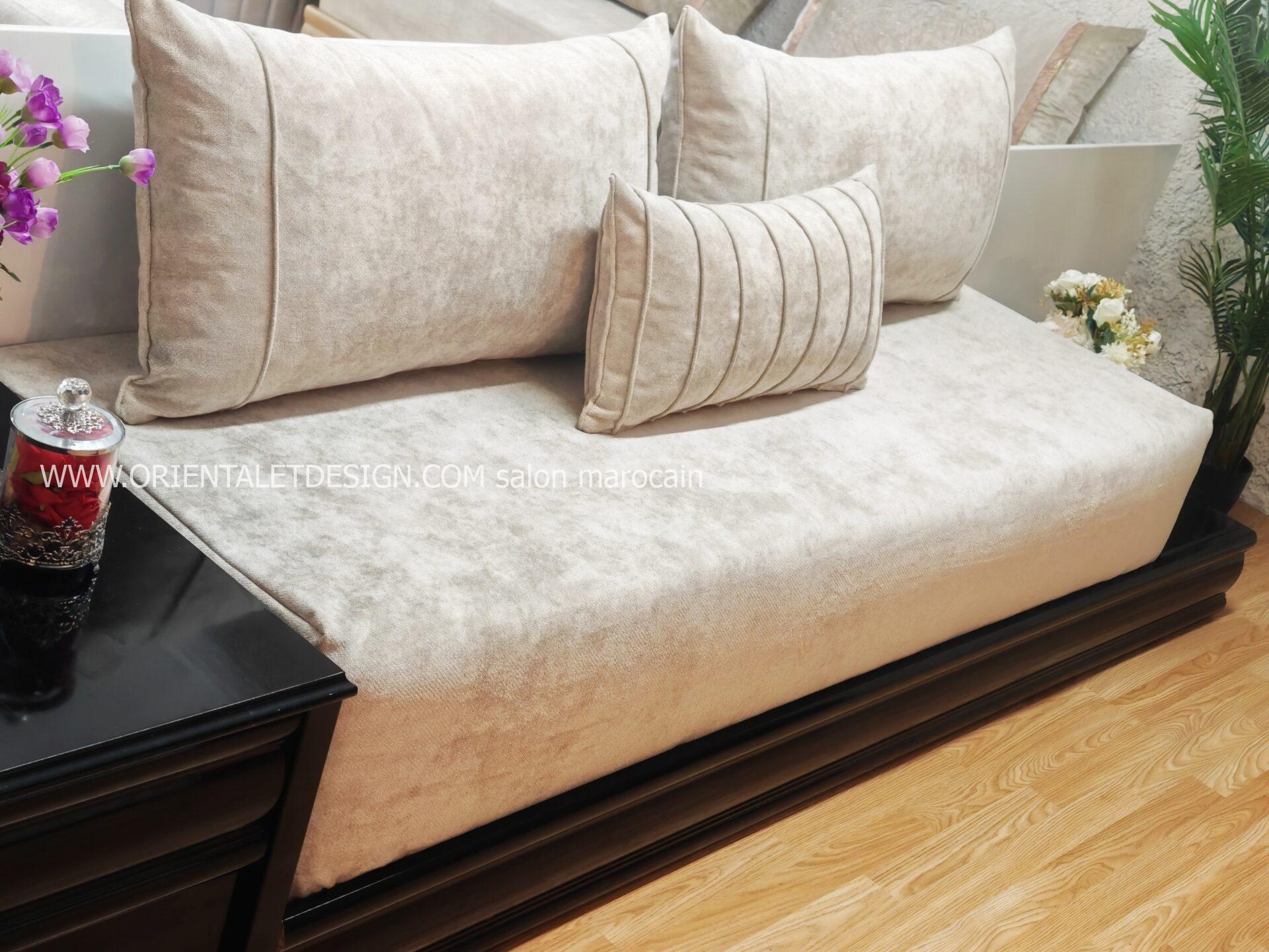 salon marocain Tissu Bocklet Léger - Sobriété et douceur – Image 7