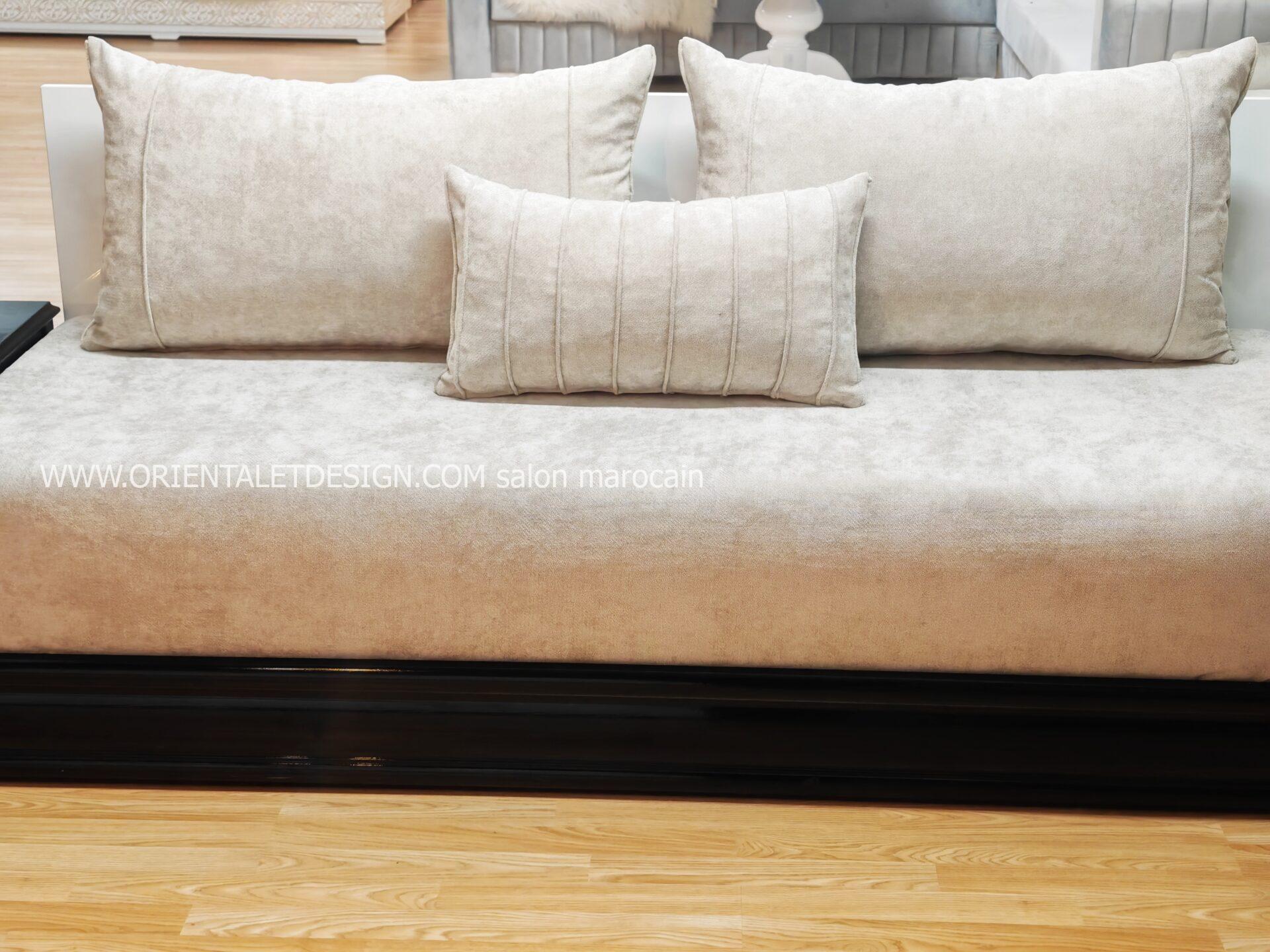 salon marocain Tissu Bocklet Léger - Sobriété et douceur – Image 5