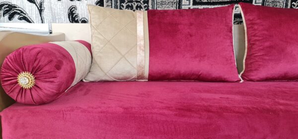 Tissu Bordeaux et Doré - Élégance et Qualité – Image 8