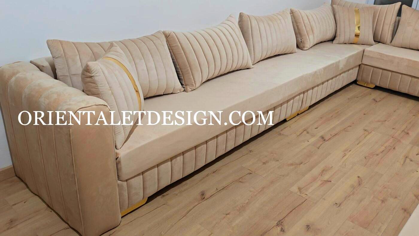 Salon marocain Apt gris moderne