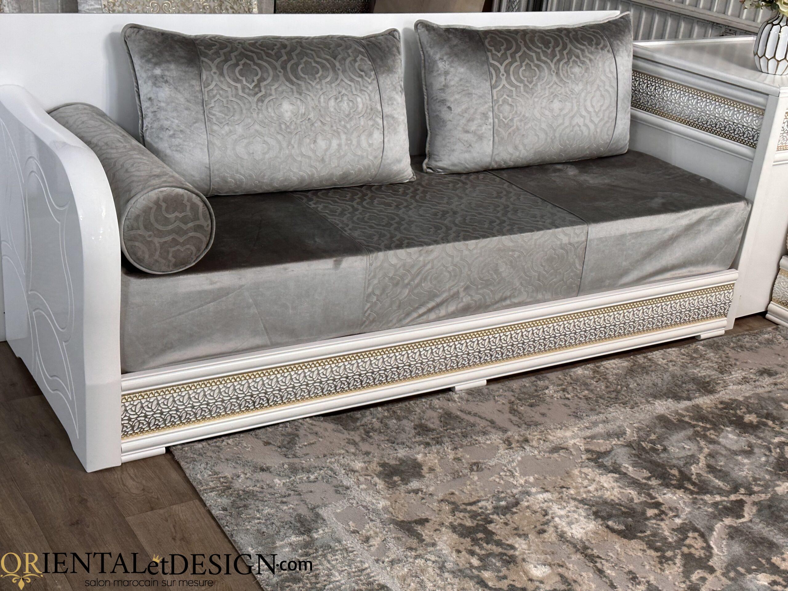 Tissu pour salon marocain Moderne gris 2026 - Géométrique Élégant – Image 8