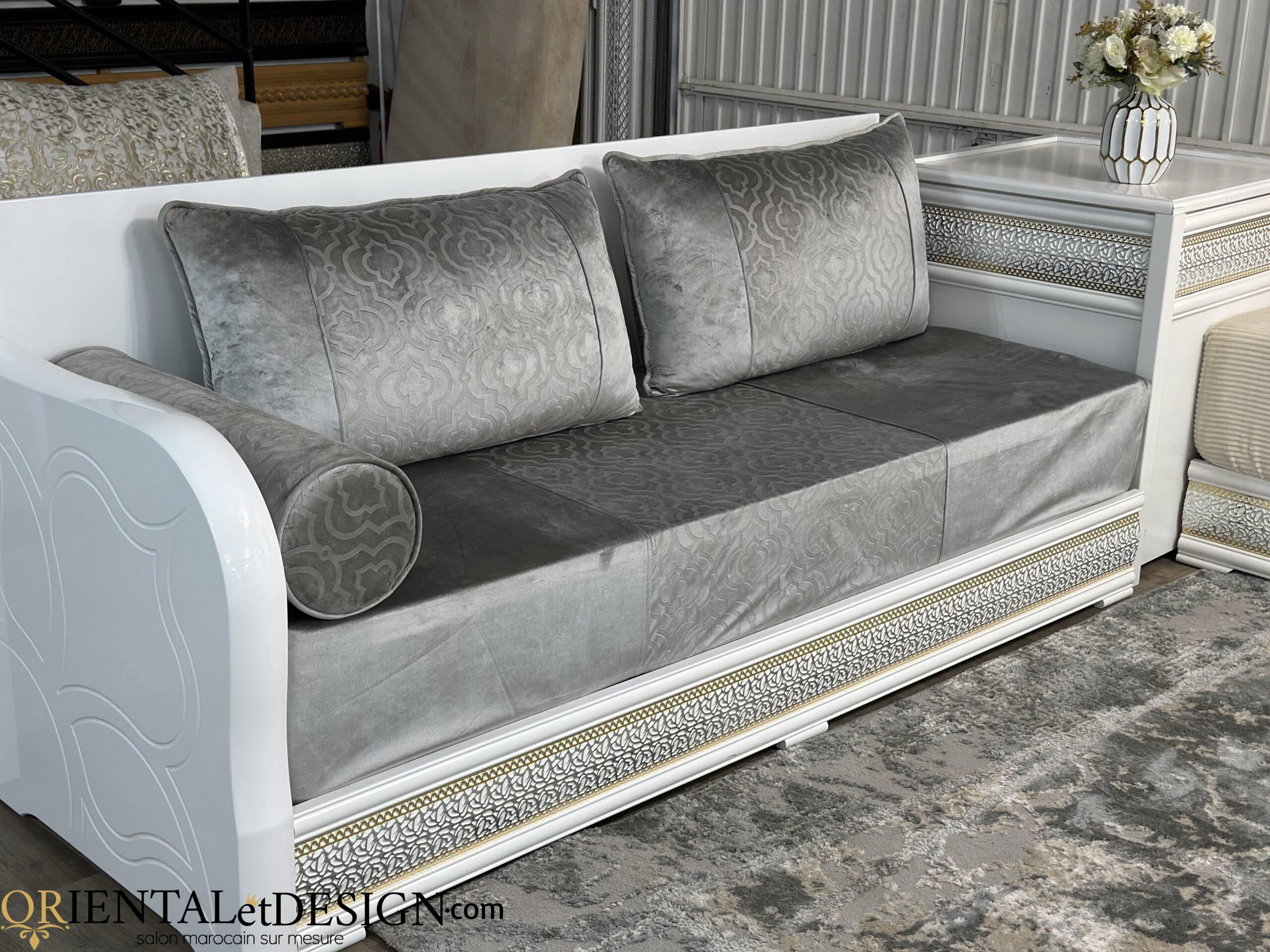 Tissu pour salon marocain Moderne gris 2026 - Géométrique Élégant – Image 6